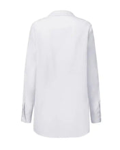 Load image into Gallery viewer, Button down front tie wrap long sleeve fashion blouse