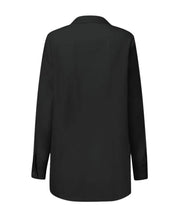 Load image into Gallery viewer, Button down front tie wrap long sleeve fashion blouse