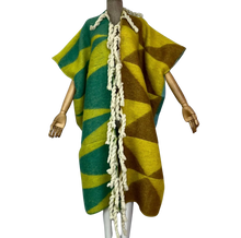 Load image into Gallery viewer, Cocoon color-block tassel trim overcoat