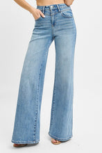 Load image into Gallery viewer, High Rise wide leg vintage front yoke denim