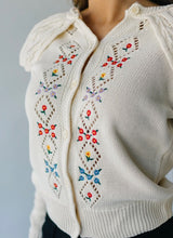 Load image into Gallery viewer, PIPER &amp; SCOOT embroidered floral front cardigan