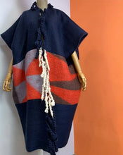 Load image into Gallery viewer, Cocoon color-block tassel trim overcoat