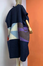 Load image into Gallery viewer, Cocoon color-block tassel trim overcoat