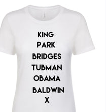 Load image into Gallery viewer, Historical Figures fitted crewneck ss t-shirt