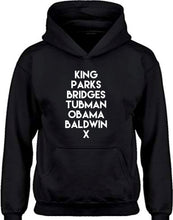 Load image into Gallery viewer, Kids Historical Figures (BHM inspired) hoodies