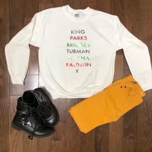 Load image into Gallery viewer, Kids Historical Figures (BHM inspired) sweatshirts