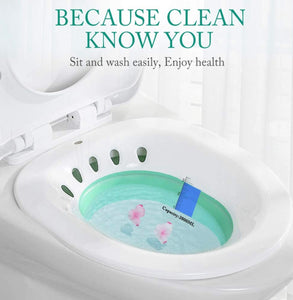 Sitz Bath Toilet foldable seat and rinse clean