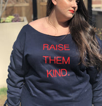 Load image into Gallery viewer, Raise Them Kind embellished side ruching sweatshirt