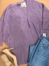 Load image into Gallery viewer, Ribbed knit dolman sleeve cardigan sweater