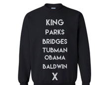 Load image into Gallery viewer, Kids Historical Figures (BHM inspired) sweatshirts