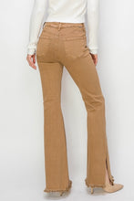 Load image into Gallery viewer, High Rise side split flare leg jeans