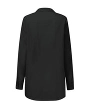Load image into Gallery viewer, Button down front tie wrap cotton long sleeve fashion top