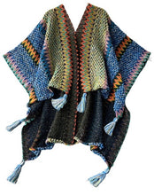Load image into Gallery viewer, Bat cloak tassel hem poncho