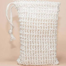 Load image into Gallery viewer, Loofah soap sack cleansing natural mesh bag