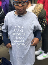Load image into Gallery viewer, kids Historical Figures (BHM inspired) ss crewneck t-shirts