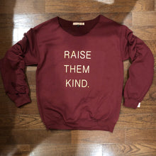 Load image into Gallery viewer, Raise Them Kind embellished side ruching sweatshirt