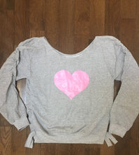 Load image into Gallery viewer, Heart-full embellished printed sweatshirt