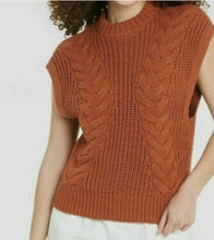 Load image into Gallery viewer, A NEW DAY mock neck cable knit sweater vest