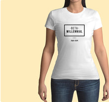 Load image into Gallery viewer, Beta Millennial ss relax+fitted crewneck tee