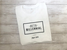 Load image into Gallery viewer, Beta Millennial ss relax+fitted crewneck tee