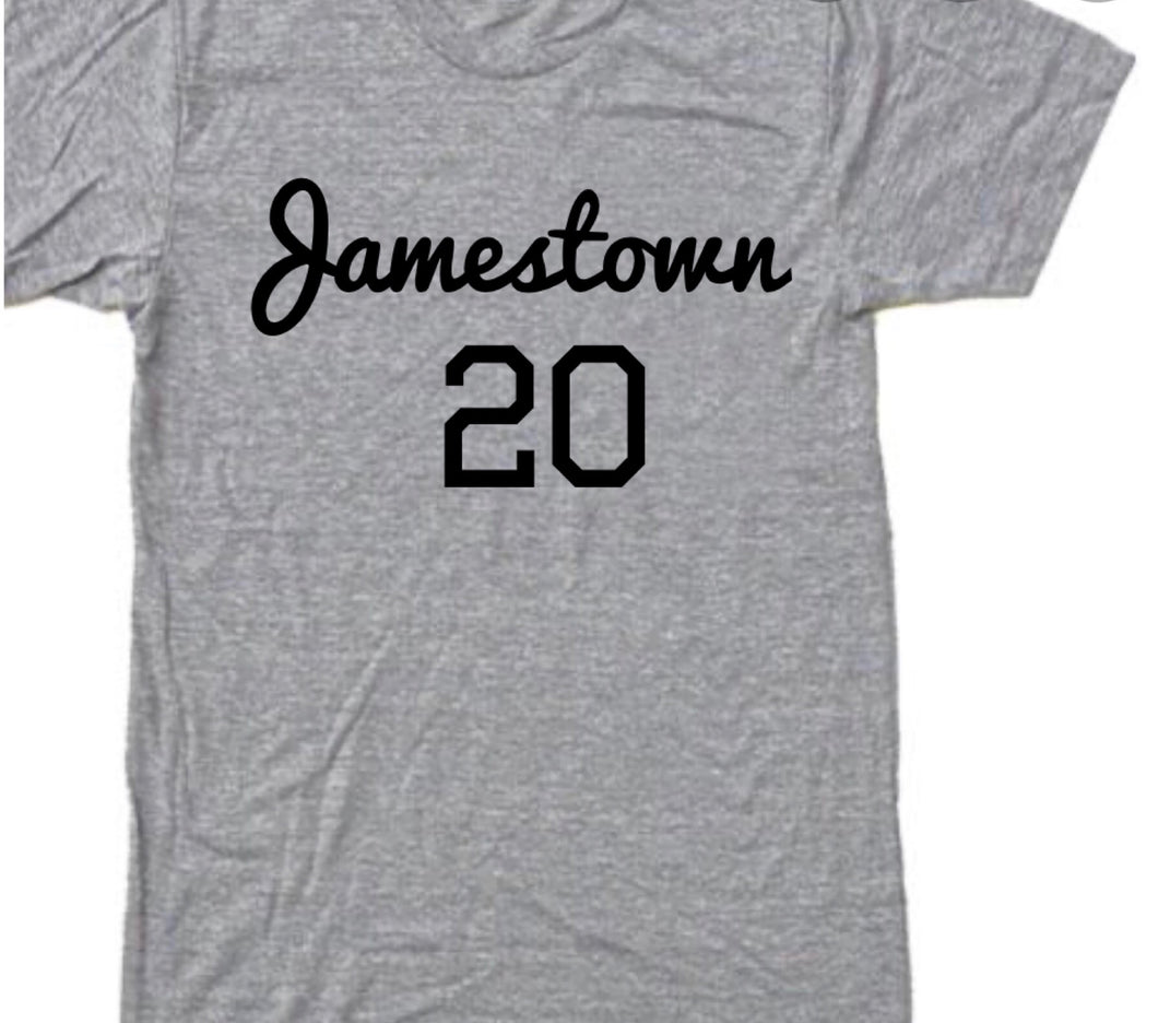 Jamestown 20+ (BHM inspired) crewneck t-shirts