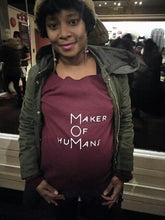 Load image into Gallery viewer, MOM embellished sweatshirt &quot;Maker Of HuMans&quot; pullover