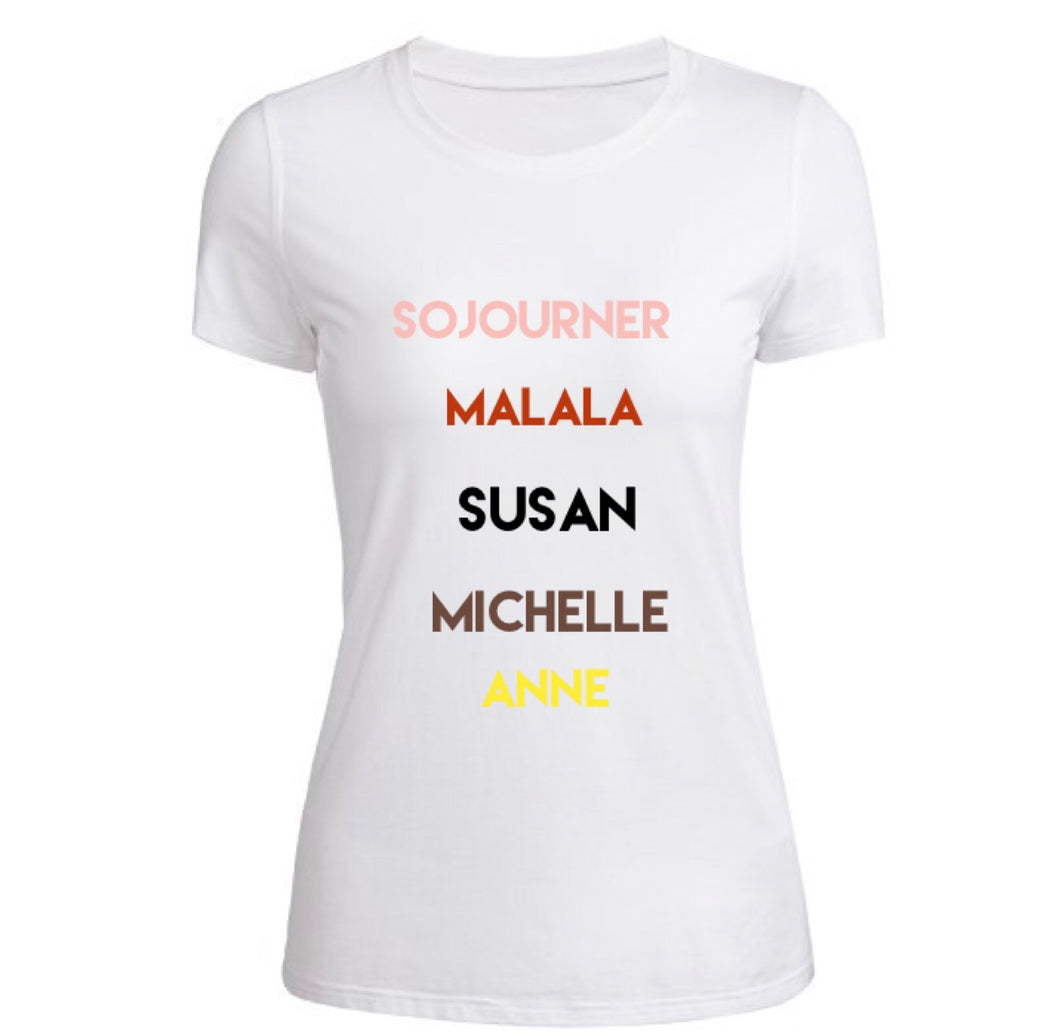 Historical Women (WHM inspired) fitted crewneck t-shirt