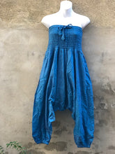 Load image into Gallery viewer, Strapless cotton gauze gathered jumper