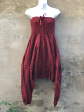 Load image into Gallery viewer, Strapless cotton gauze gathered jumper