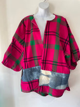 Load image into Gallery viewer, Kimono style puff sleeve wrap poncho