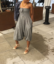 Load image into Gallery viewer, Strapless cotton gauze gathered jumper
