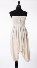 Load image into Gallery viewer, Strapless cotton gauze gathered jumper