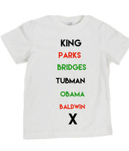 Load image into Gallery viewer, Historical Figures BHM (black history month) inspired crewneck ss t-shirt